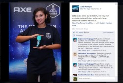 anthemofwar:  bionical:  callmekitto:  whimsicalspecks:  flitwickslittlebrotha:  tyleroakley:  keluargakilljoy:  Astronaut hunt turns into sexist nightmare for female finalist A competition on Facebook by a male grooming brand to send a Malaysian to a