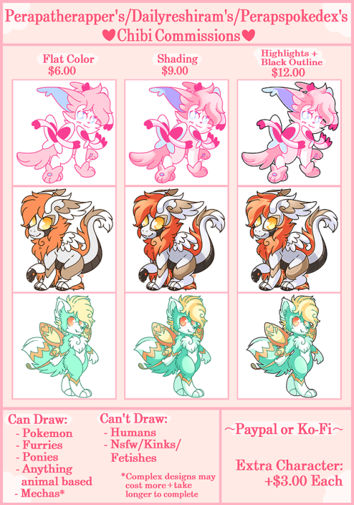 dailyreshiram:I updated my commissions!Message me if youre interested and/or have questions!