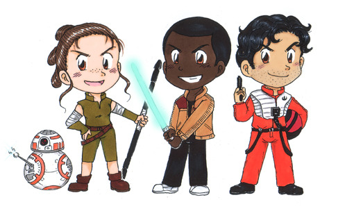 worth-three-portions:Have some feisty “Don’t mess with the Damerons!” chibis :)