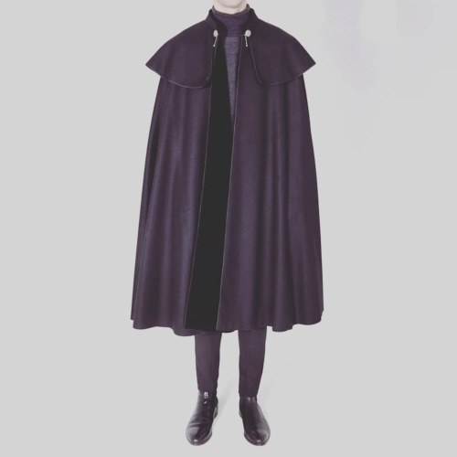 I am loving this ¾ cape look as as the uniform style for the Cloak and Dagger Company! Especi