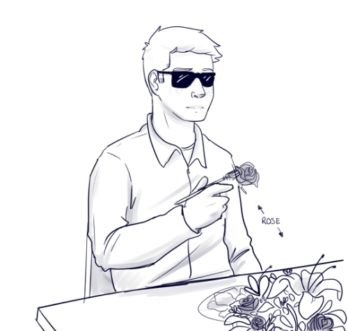 my-wayward-son-carry-on:  So this was from Futurama…(Leela had to wear an eye patch, and she was eating the flowers at her table thinking it was her salad…man do i love that show.)–blind!dean AU