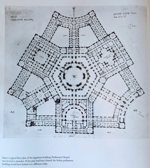 Herbert Baker | Primera propuesta para el Parlamento Nacional | Nueva Delhi, India | 1912
