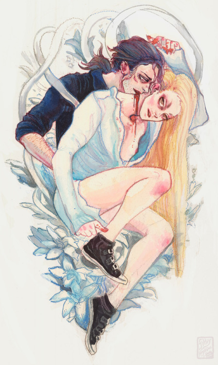 Here’s an EraserMic vampire painting for my patrons, as voted on at my Patreon! Reminder 