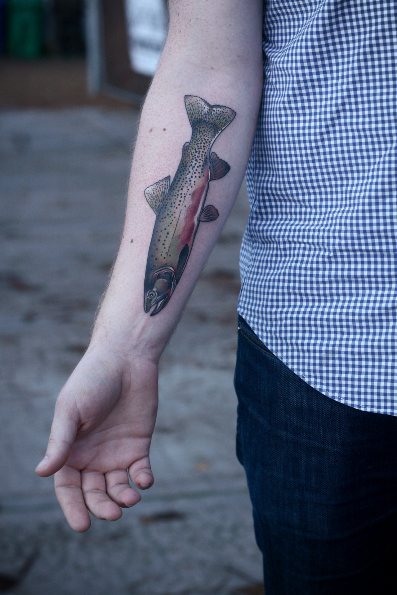 Rod & Barrel • Fish Measuring Tattoo Not that I would suggest