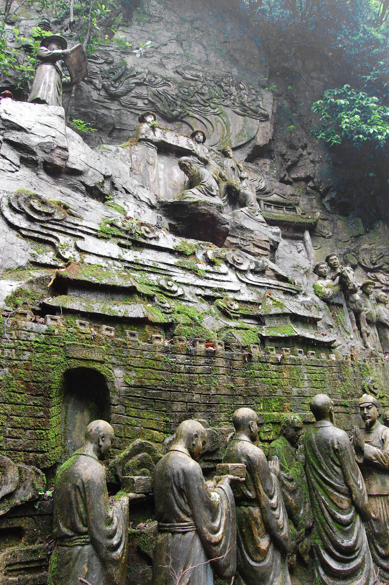  Ancient sculpture into a cliff.  