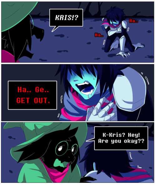 cjs-scribbles:What if Kris attempted to rip out the soul during other parts of the game..?