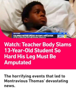 lagonegirl:    These are the kinds of issues that CANNOT be ignored. This poor baby. This is why we have to stand up for black children, be prepared to protect them, and learn to discipline them properly. I’m keeping Montravious and his family in my