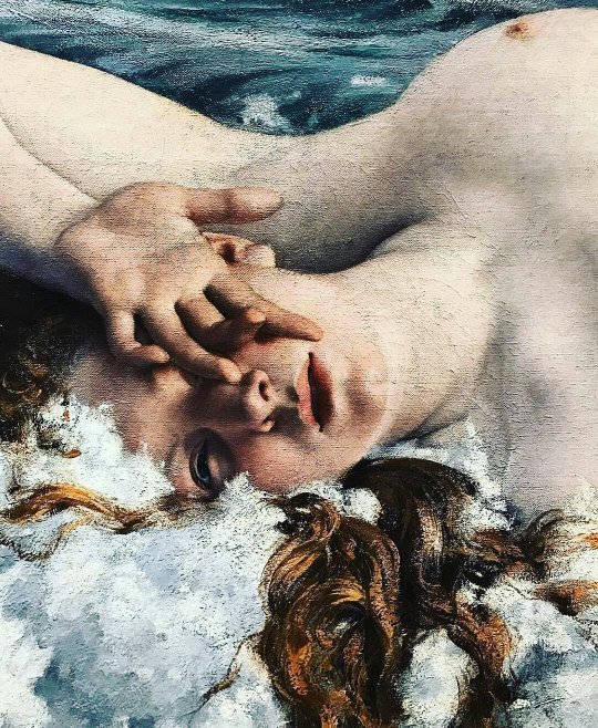 when-mars-meets-venus:  hellonheelz93: The Birth of Venus (detail) by Adolph Hirémy-Hirschl 1860-1933   ♀  