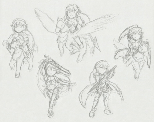 xero-j:  Lucina’s Second Seals A mini collection of sketches of what Lucina would look like as the c