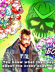 ericscissorhands:   The SKWAD:   Captain Boomerang. A.K.A. Digger Harkness. 98 Counts of Burglary. Douchebag Extraordinaire. “Fetish: Pink Unicorns.” Suicide Squad (2016) 