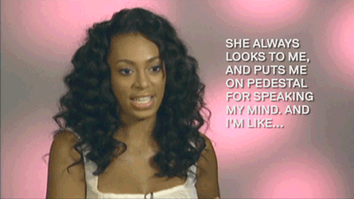 beingimallyuk:  vh1:  Solange has always wanted Beyoncé to speak her mind! Check out this VH1 Vintage clip from 2008  “My sister told me to speak my mind” 