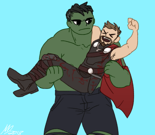 im a marvel account now (art dump, mostly thorbruce and thor and bruce)follow my twitter