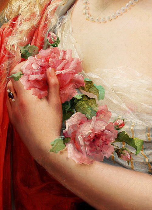 jaded-mandarin:Emile Vernon. Detail from La Printemps, 1913.