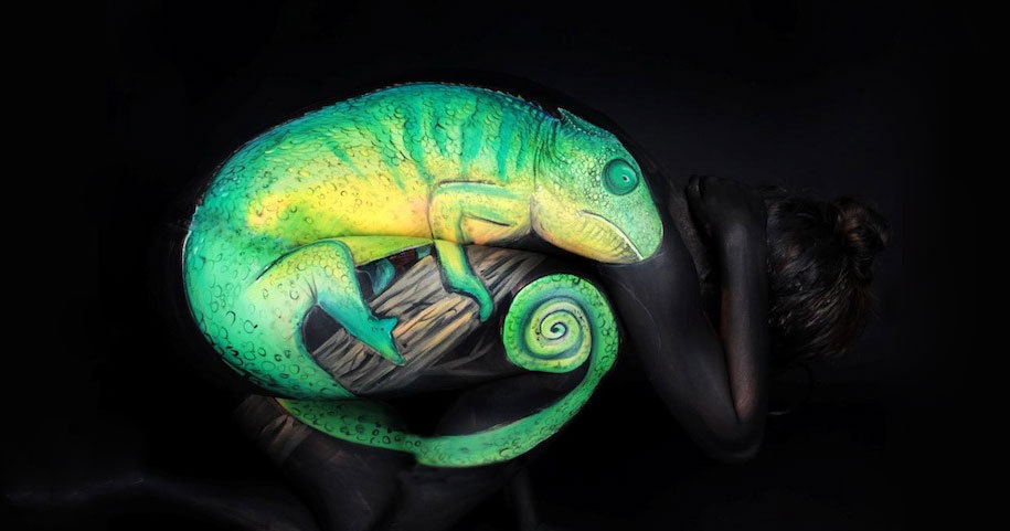 asylum-art-2:  Unbelievable Body Art By Gesine Marwedel Turns People Into Animals