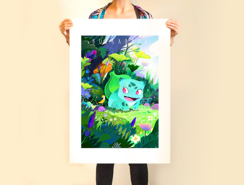 Hi Guys! So excited to show you my  Bulbasaur!  Available in 30X45 cm and 90X60 cm on Etsy.New color