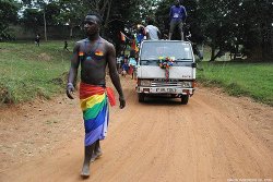 artandspirituality:  Salute to these Ugandans who just held their first Pride parade. In Uganda, the punishment for being homosexual is death. 