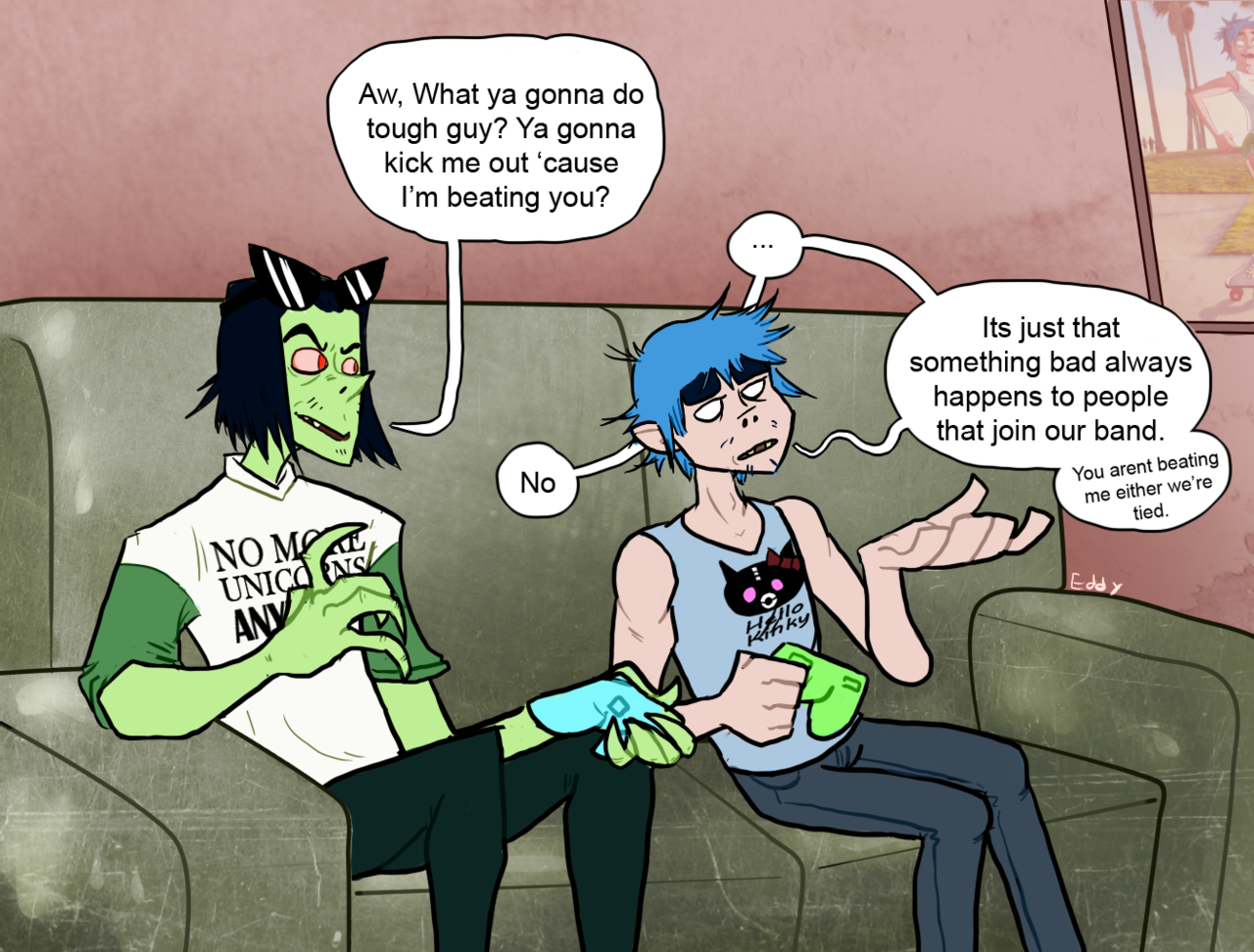 eddy-isnt-here:  I hope Ace is Better to 2D than Murdoc was.