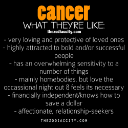 zodiaccity:  Zodiac Cancer: What They’re Like