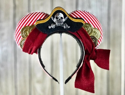 NEW EAR DESIGN FOR SALE! We has pirate mouse ears in the past, but wanted a fresh update! Click our 