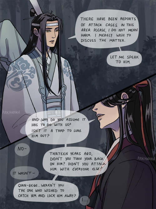 pakhnokh: Dark Wen Yuan AU where Wei Wuxian still lived and A-Yuan grew to be his disciple. WWX does
