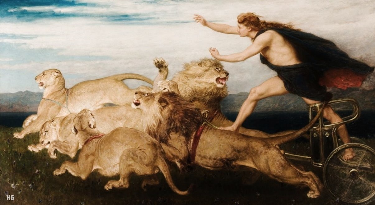 Phoebus Apollo. 1895. Briton Riviere. British. 1840-1920. oil on canvas.  
