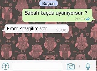 - Sabah kaçta uyanıyorsun?...