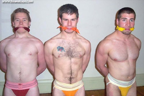 boundgayby:  The six newly-inducted members of the frat were told to dress up in the colors of the rainbow, down to socks and jockstraps — and no pants. They didn’t mind at first, figuring it was just part of initiation shenanigans as the newest brothers.