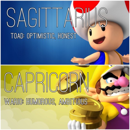 declination:The zodiac signs as Mario characters!!