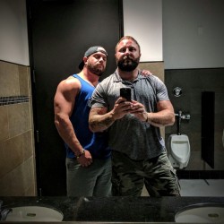 bubbabear-and-daddycubby:  Me and Daddy Cubby taking advantage of some good lighting after some bomb sushi 📸