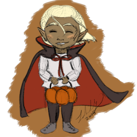 sumomosketches: @virborassassin I somehow doubt this is what you were intending, but vampire Zevran?