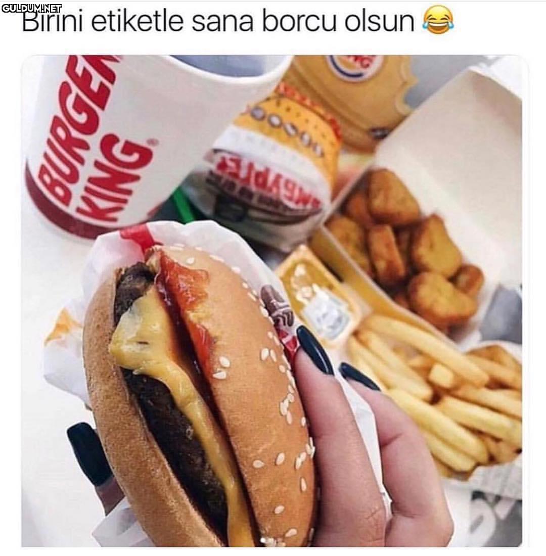 Birini etiketle sana borcu olsun