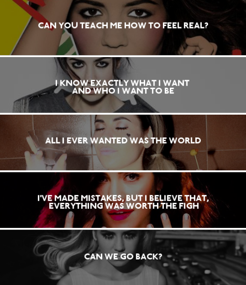 rysvision:I made a “poem” with some parts of the lyrics of all the official Songs of Marina <3Hop