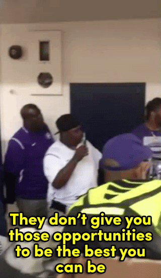 the-movemnt:Watch: Colin Kaepernick inspires Oakland high school football players who are also prote