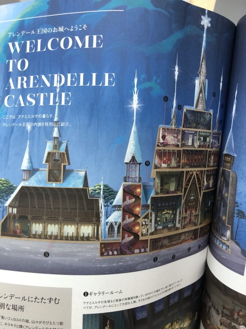 I got Frozen 2 Special book yesterday. And this page is all about rooms in Arendelle castle! Do you 