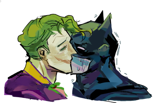 Alt: pretty uwu Joker and my failed attempt at NOT rendering art