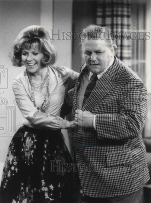 1975 Press Photo of Charles Durning and Arlene Golonka in The Cop and the Kid.