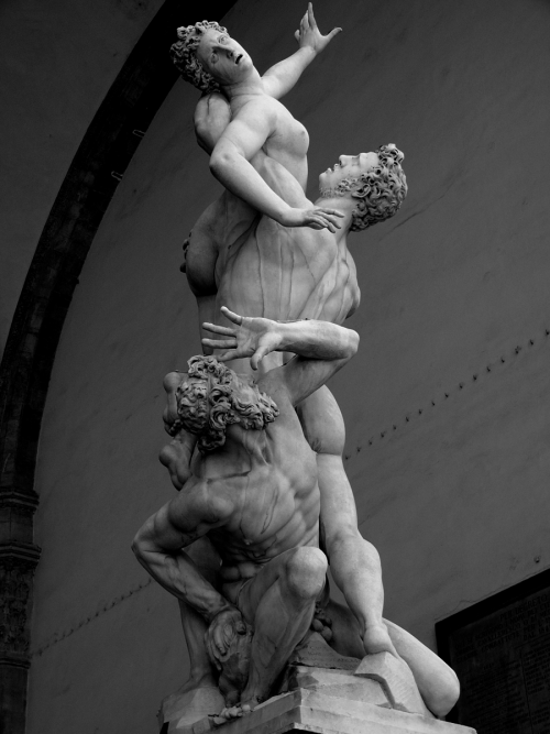 welkinlions:Rape of the Sabines 20th-century stone variant of marble original by Giambologna (Italia