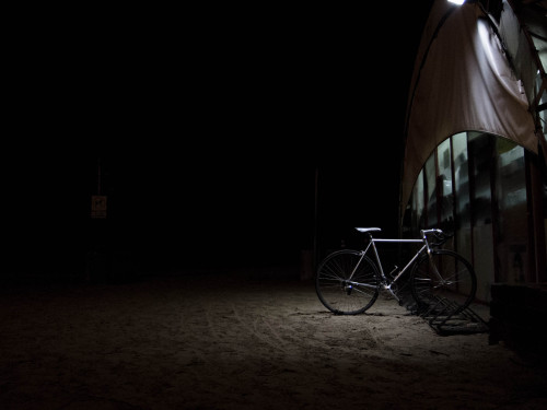 blackboxday:  bike in the night