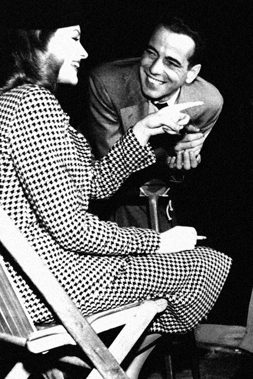 goldenage-ofhollywood:  Lauren Bacall and Humphrey Bogart 