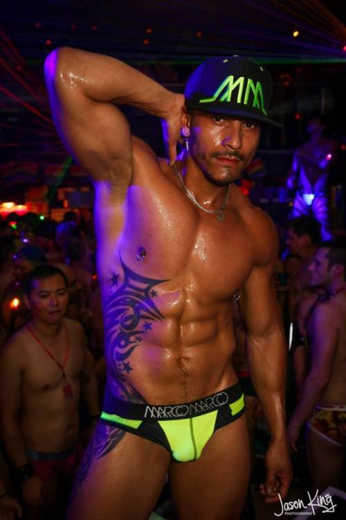 fyeahalexsanchez:    Alex Sanchez and Branden Roth (both Mickys Weho alumni) go-go dancing at the Sydney Mardi Gras BLOW Underwhere Party March 5 2016. Jason King Photography 