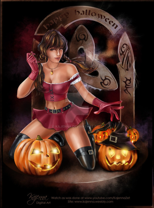 naughtyhalloweenart: happy_halloween_by_kajenna