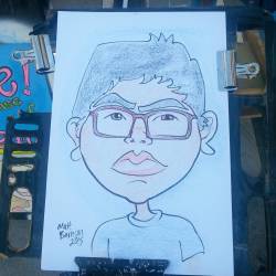 Caricatures at Dairy Delight.  (at Dairy