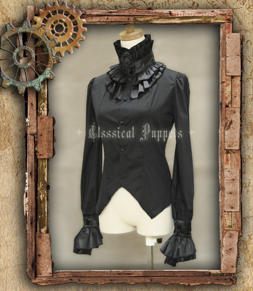 yetanotherjfashionblog: Classical Puppets Steam Victorian Blouse &amp; Vest follow yet