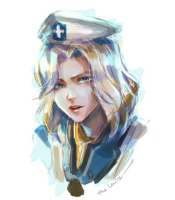 thececilz: Quick painting practice today of combat medic Ziegler simply bc I LOVE MERCY