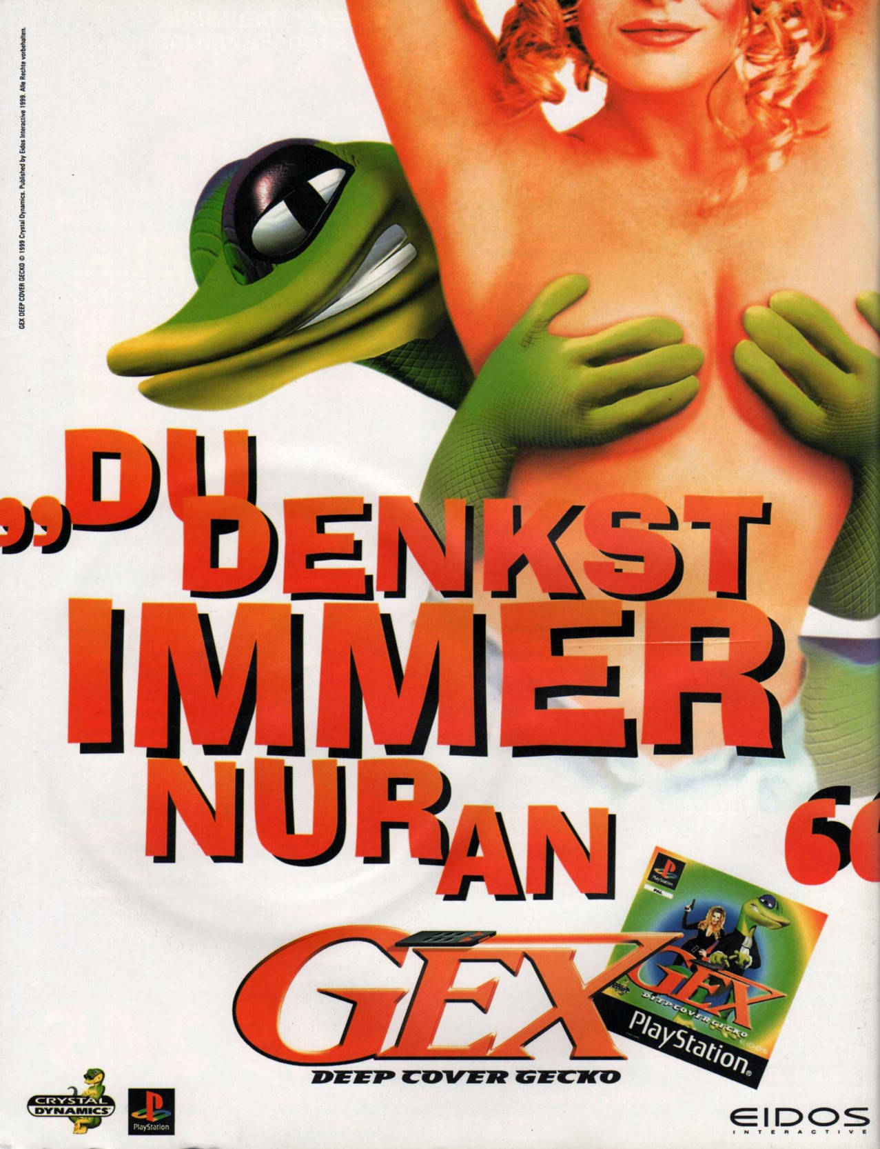 ′Gex: Deep Cover Gecko - “You Always Think of It"’
[aka, ‘Gex 3′][*NSFW*] [PS1] [GERMANY] [MAGAZINE] [1999]
• Playstation - Das Fun-Magazin 1999-06
• via KultMags