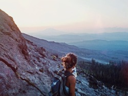 fromnash-withlove:  I recently found this beautiful picture taken of my sister half way up Saint Helens. It looks like an actual North Face advertisement. 