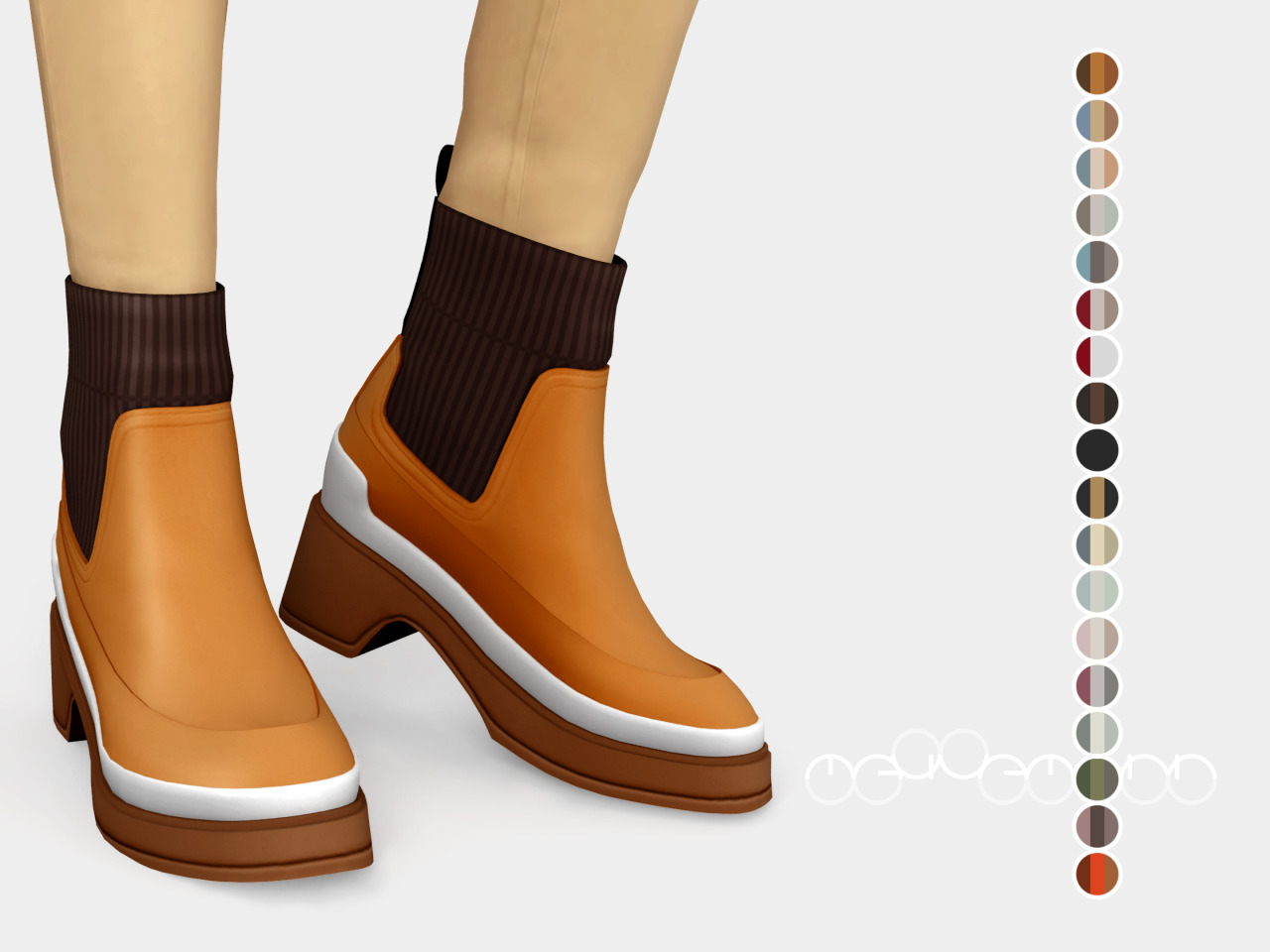 Sims 4 Custom content Tutorials — Hermès Vadrouille Ankle Boots 1 item: 18...