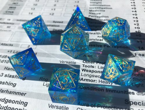 Okay, I knew I said I was over the whole “precision edged dice with cellophane in” trend–but I