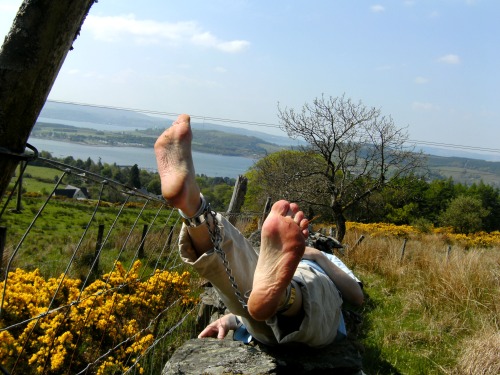 Being out’n’about barefoot in shackles and chain is &hellip; well, hard to describe 