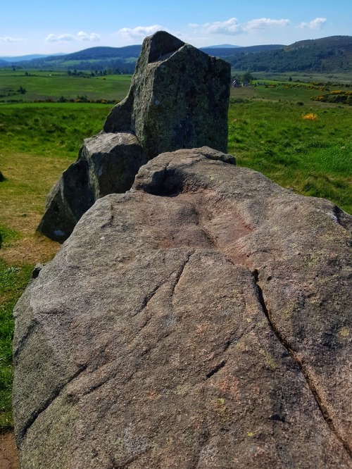 Tomnavrie Recumbent Stone Circle, nr Garland, Scotland, 28.5.18. A stunning recumbent stone circle o